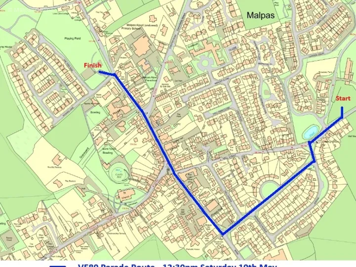 Parade Route 10th May 2025