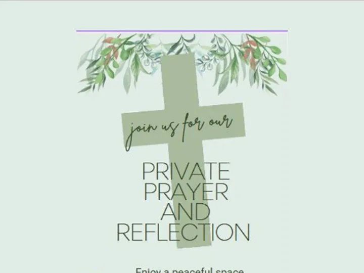 Private Prayer and Reflection