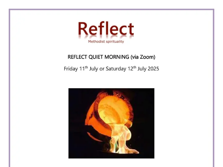Reflect Quiet Mornings &ndash; July 2025 &ndash; Flyer