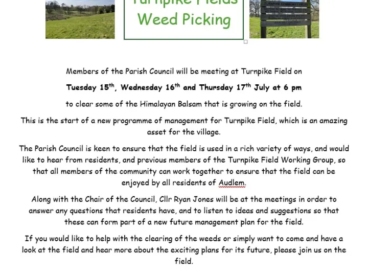 Weeding turnpike