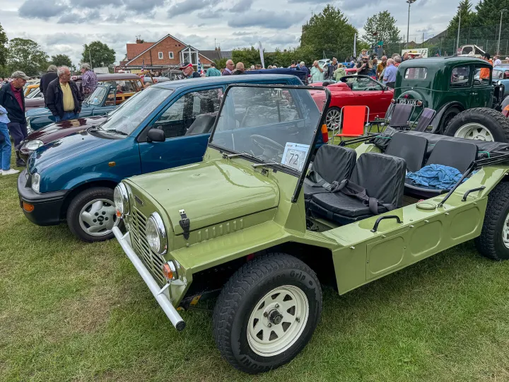 Vehicles On Display On Audlem 