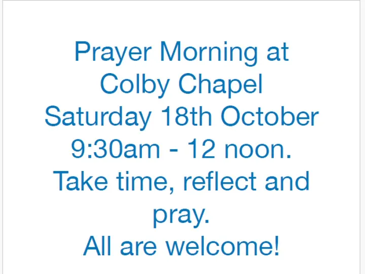 Colby Prayer morning