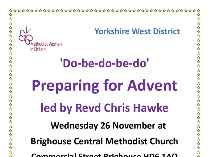 District Mwib Advent Poster 2025