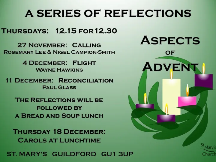 Aspects of Advent 2025