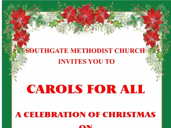 Carols For All  Dec 2025