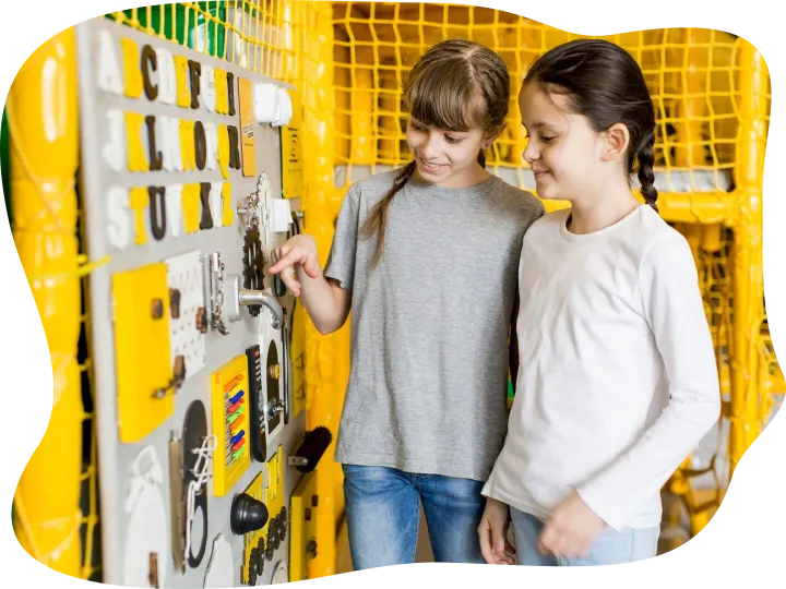 Girls playing together